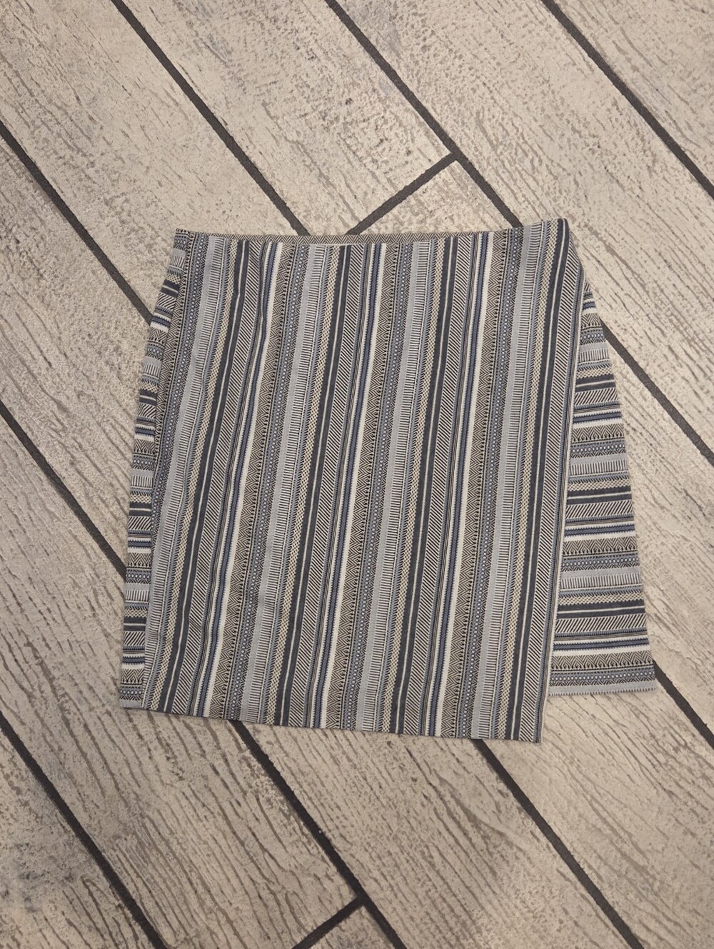 J. Jill Navy and White Striped Skirt